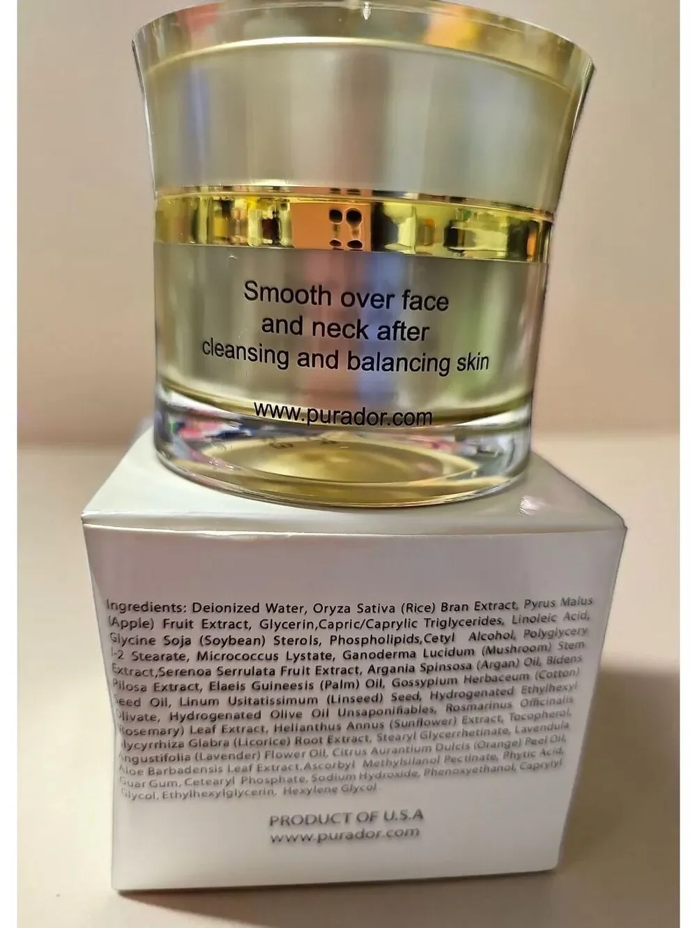 Pura d'or Argan Oil Organic Face Cream 1.7 oz (50 mL) - Never Used Exp.